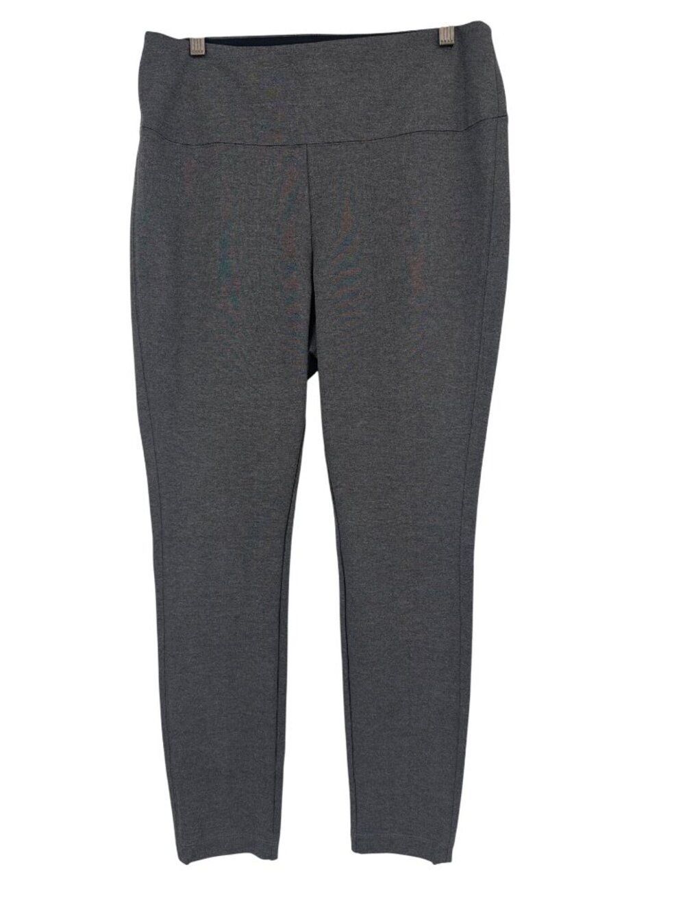 Matilda Jane Womens Gray ponte Knit Pants size large Stretch Elastic Waist new